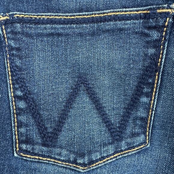 Wrangler Bootcut Jeans Women Sz 3/34 Dark Denim Low Rise Western Cowgirl Classic - Picture 11 of 11